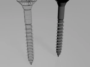 Drywall screw 01 3D Model
