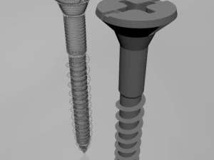 Drywall screw 01 3D Model