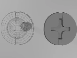 Drywall screw 01 3D Model