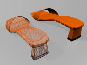 Square-toe block-heel sandals 01 3D Model