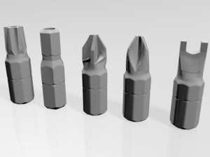 screwdriver screw heads 01 3Dモデル