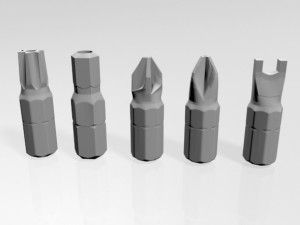 screwdriver screw heads 01 3D Model