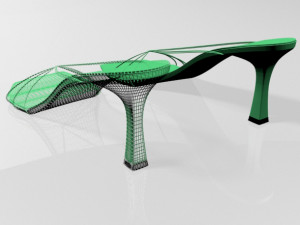 strappy spool-heel sandals 01 Model 3D