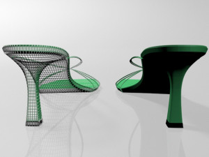 strappy spool-heel sandals 01 Model 3D