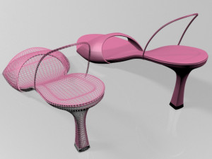 spool-heel slingback sandals 01 Model 3D