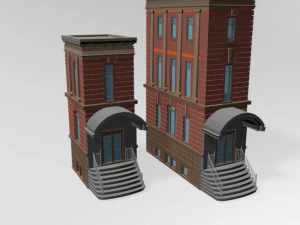 Modular buildings 01 3D Model