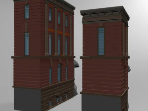 Modular buildings 01 3D Model