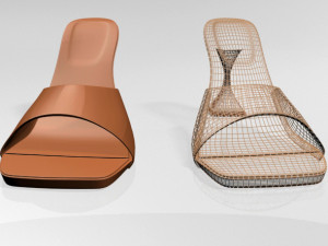square-toe spool-heel sandals 02 3D Modell