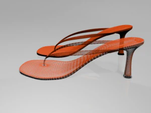 Thong spool-heel sandals 01 3D Model