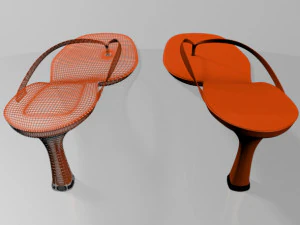Thong spool-heel sandals 01 3D Model