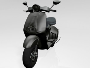 vespa scooter 01 Modelo 3D