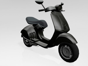 vespa scooter 01 Modelo 3D