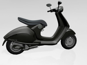 vespa scooter 01 Modelo 3D