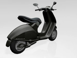 Vespa scooter 01 3D Model