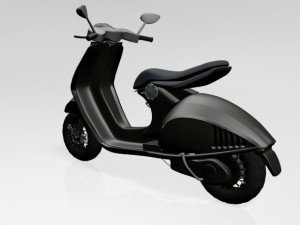 vespa scooter 01 Modelo 3D