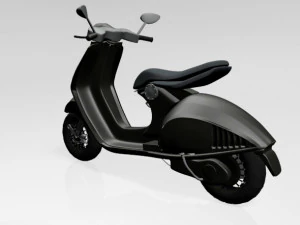 Vespa scooter 01 3D Model