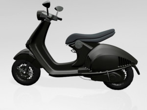 vespa scooter 01 Modelo 3D