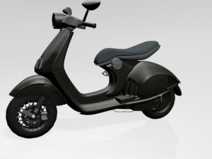 vespa scooter 01 Modelo 3D