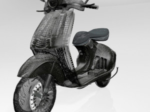 vespa scooter 01 Modelo 3D