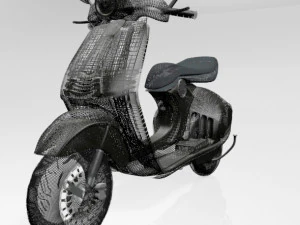 Vespa scooter 01 3D Model
