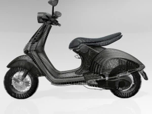 Vespa scooter 01 3D Model