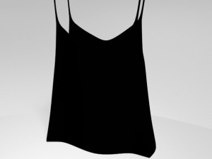 Sleeveless top 01 Modello 3D