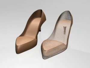 Pointed-toe stiletto sandals 01 3D Model