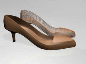 Pointed-toe stiletto sandals 01 3D Model