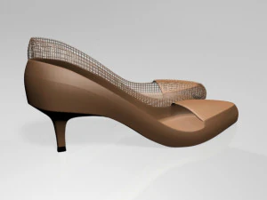 Pointed-toe stiletto sandals 01 3D Model