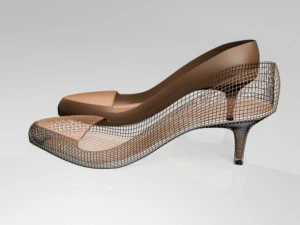 Pointed-toe stiletto sandals 01 3D Model