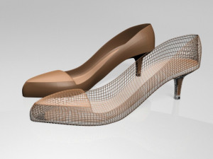 Pointed-toe stiletto sandals 01 3D Model