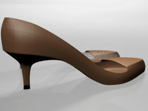 Pointed-toe stiletto sandals 01 3D Model