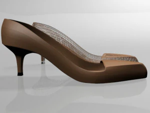 Pointed-toe stiletto sandals 01 3D Model