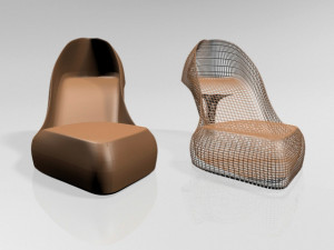 Pointed-toe stiletto sandals 01 3D Model