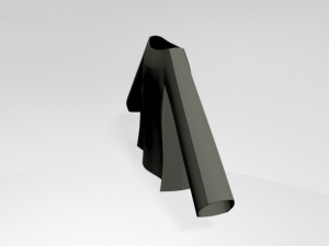 Boat-neck top 01 3D Model