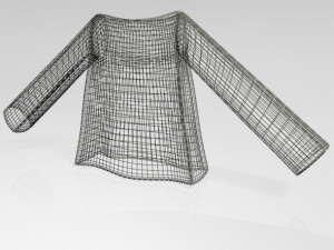 Boat-neck top 01 3D Model