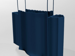 ruffle cold-shoulder blouse 01 Modello 3D
