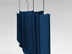 Ruffle cold-shoulder blouse 01 3Dモデル