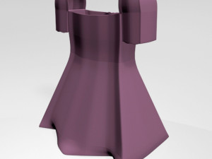 square-neck short-sleeve mini a-line dress 01 Modèle 3D