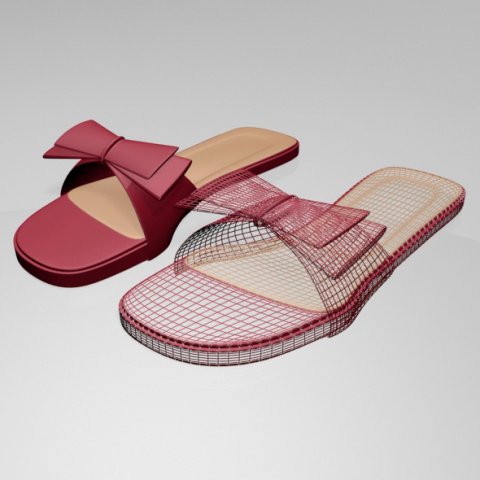 Double bow slide sandals store