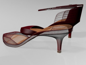 pointy-toe ankle-strap high-heel sandals 01 3D-Modell