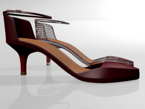 pointy-toe ankle-strap high-heel sandals 01 3D-Modell