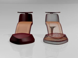 Pointy-toe ankle-strap high-heel sandals 01 3D Model