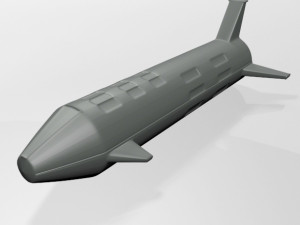 spaceship 01 Model 3D
