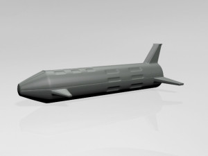 spaceship 01 3D Model