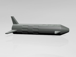 spaceship 01 3D Model