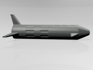 spaceship 01 3D Model