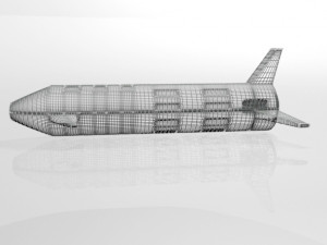 spaceship 01 3D Model