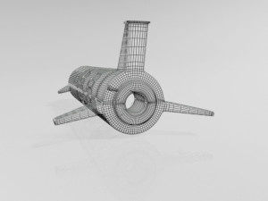 spaceship 01 3D Model