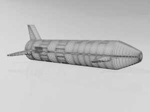 spaceship 01 3D Model